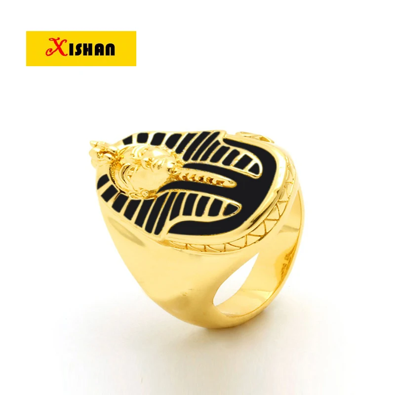 Anillos Time-limited Lovers' 2017 Hot Fashion Color Cool Egyptian Pharaoh Mens Ring Style Rings For Size 8-11 Anel Masculino