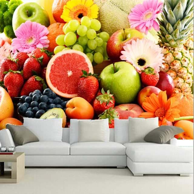 Fresh Fruit Kitchen Wallpaper Wall Mural