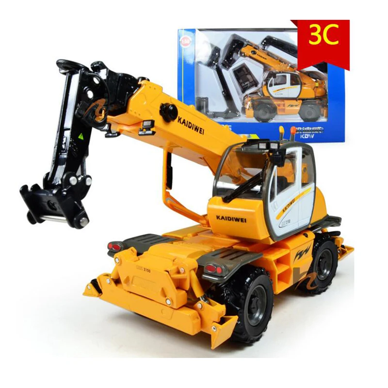 

Kids Engineering Car Toys Multifunctional Excavator Transporter Alloy Diecast Construction Vehicle Model with 3 Arms Replace