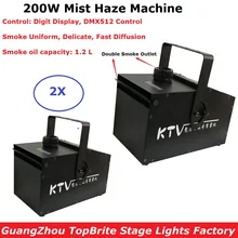 Factory Sales 200W Mist Haze Machine 1.2L Fog Machine DMX512 Smoke Machine Professional Dj Bar Disco Stage Lighting LED Machine