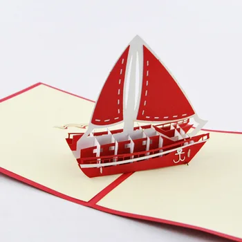 

Qubiclife lovely Navy wind sailing manual business card custom card