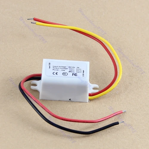 DC преобразователь 15W 12V понижающий до 6V 3A модуль источника питания