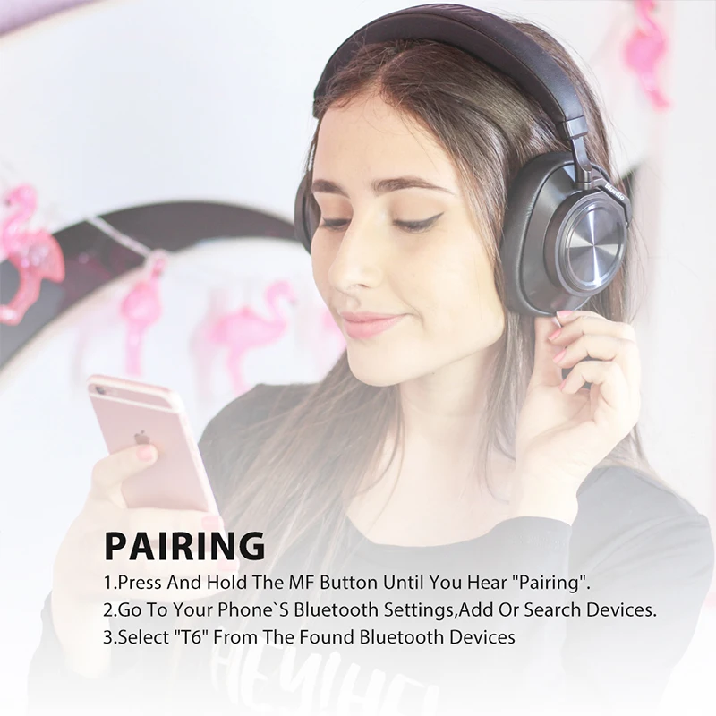 Bluedio T6 активный Шум шумоподавления наушники Беспроводной Bluetooth гарнитура с микрофоном для телефонов и музыка