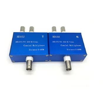 

2CH 3MP 2MP 1080P HD AHD CVI TVI Coax Video Signal Multiplexer Transmitter & Receiver Coaxial Cable Distance 400M