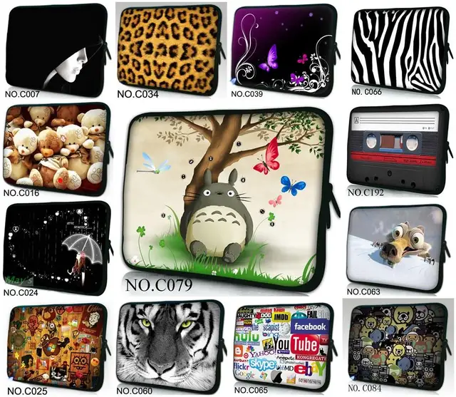 Many Designs Laptop Bag Sleeve Case Cover 10.1" 11.6" 12" 13.3" 14" 15.