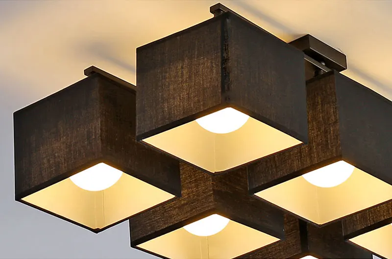 Horsten Nordic European Simple Fabric Ceiling Lights 469 Heads Bedroom Ceiling Lamp Modern Living Room Ceiling Light (16)