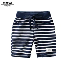 CROAL CHERIE/модные детские штаны в полоску детские штаны для маленьких мальчиков, летние пляжные свободные шорты для детей ростом от 90 до 140 см