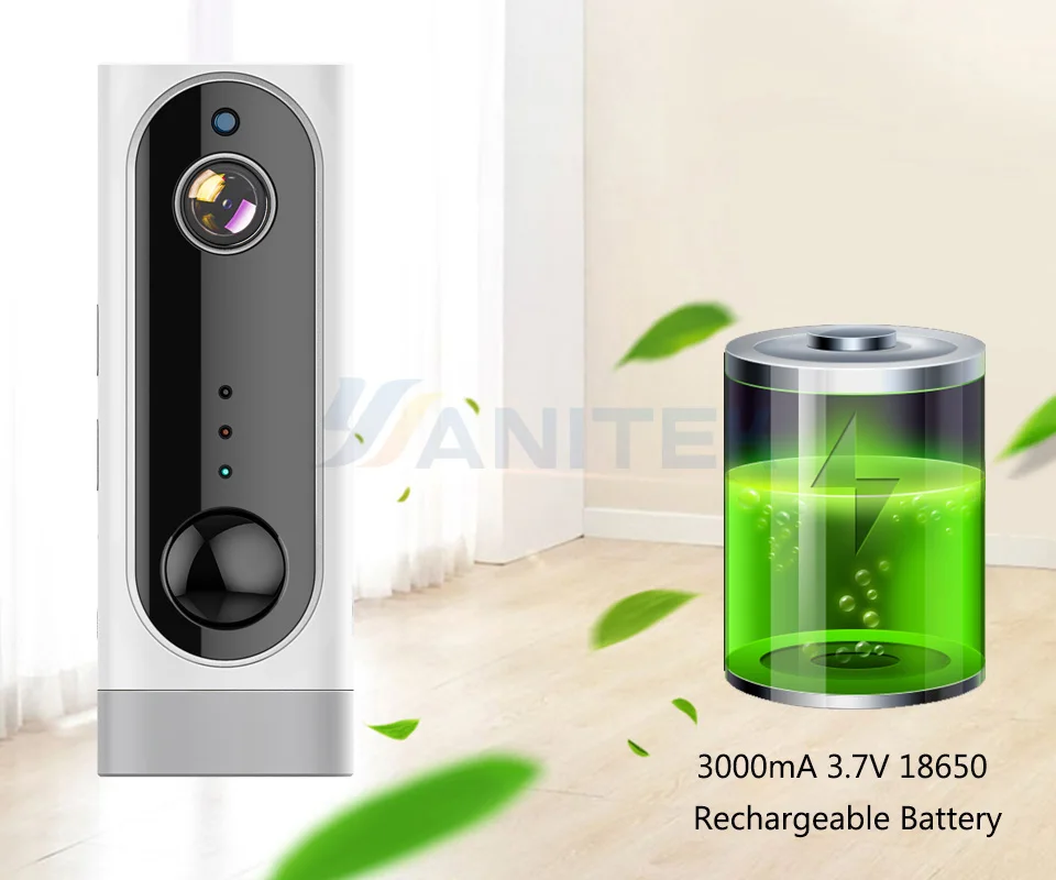 Камера Wi Fi с аккумулятором и питанием от аккумулятора 720P 1080P Full HD домашняя
