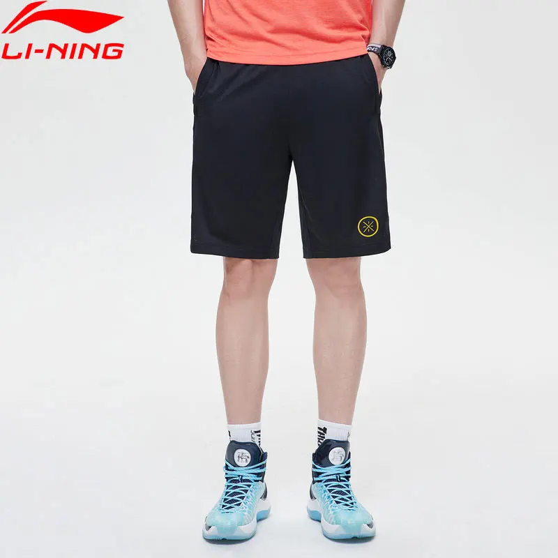 

Li-Ning Men Basketball Wade Series Competition Bottom Zippered Pockets Drawstring LiNing Sports Shorts AAPP043 CAMJ19