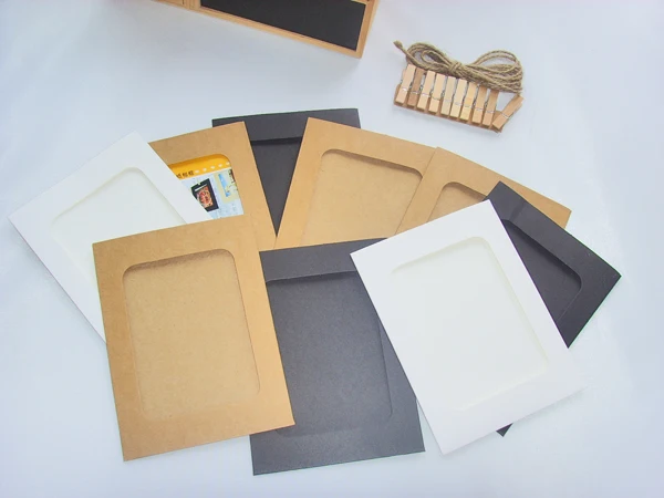 DIY 4x6 дюймов Висячие бумажные фоторамки рамки для украшения дома, смешанные цвета, 10 шт./компл., 50 шт./партия