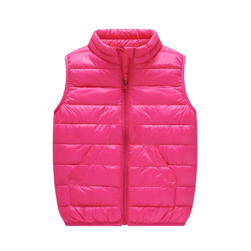 windbreaker coat Child Waistcoat Winter Coats Children Outerwear Warm Cotton Turtleneck Baby Girls Boys Vest For Kids 1-12 Years Old genuine fur coats & jackets Outerwear & Coats