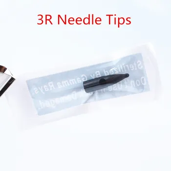 

50pcs Tattoo Needle Tips Permanent Makeup For Eyebrow and Lips Black 3R Taiwan Mosaic Dragon Merlin Tattoo Machine Needle Tips