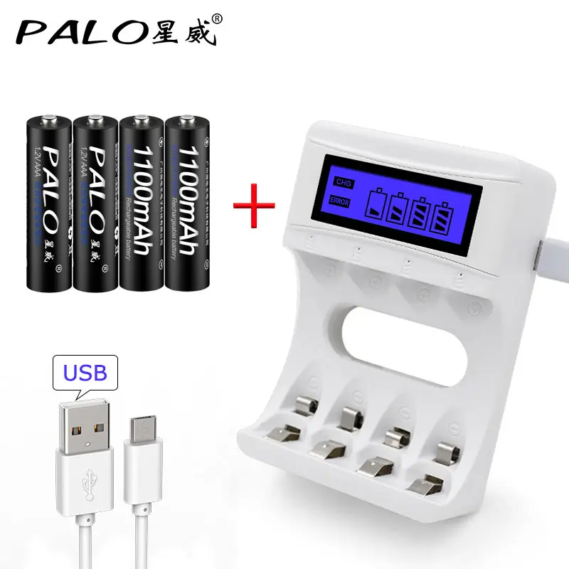 Best Seller LCD USB Battery Charger Smart Fast Charging For NiCd NiMh