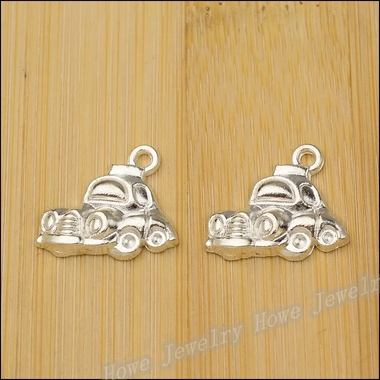 20 pcs quality Bright silver Cars Pendant fit Charm Women 's Fashion