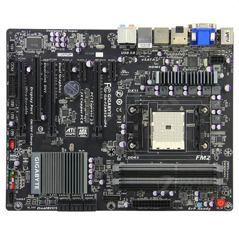 Для Gigabyte GA-F2A85X-UP4 оригинальная б/у рабочего стола материнской платы F2A85X-UP4A85X
