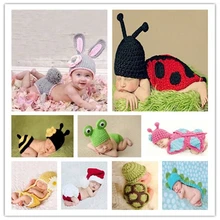 Вязаный костюм «кроше» для новорожденных девочек, шапка ручной работы для фотосессии, вязаная шерстяная шапка, серые комплекты с рисунками кроликов для детей 0-6 месяцев