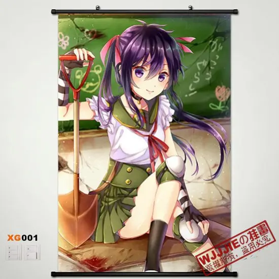 Японское аниме Gakkou Gurashi! Школа живи! Takeya Yuki & Ebisuzawa Куруми домашний декор настенная