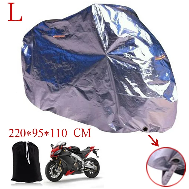 Buy L Size Silver Aluminum Foil Motor Covering Protective Dust Waterproof Cover
