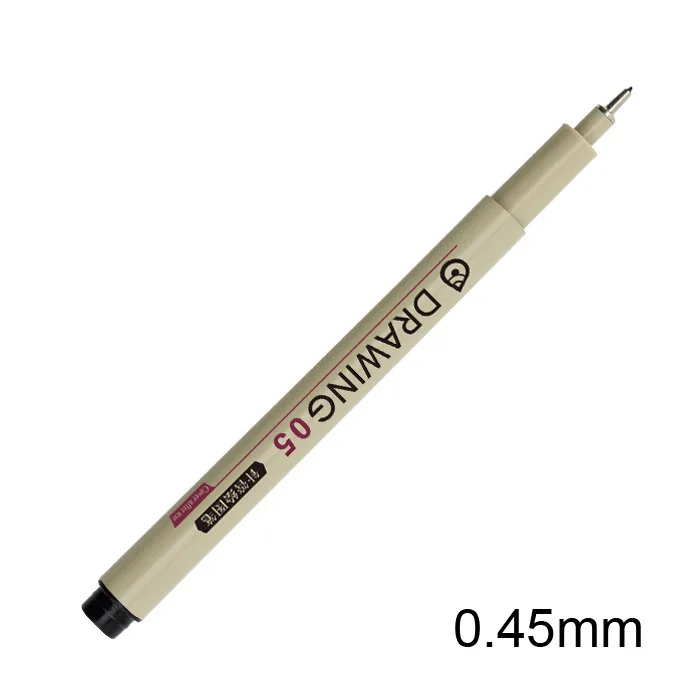 10 шт. fineliner Pigma мягкая кисть Микрон ручка для рисования 005 01 02 03 04 05 08 кисть Водонепроницаемая ручка для рисования