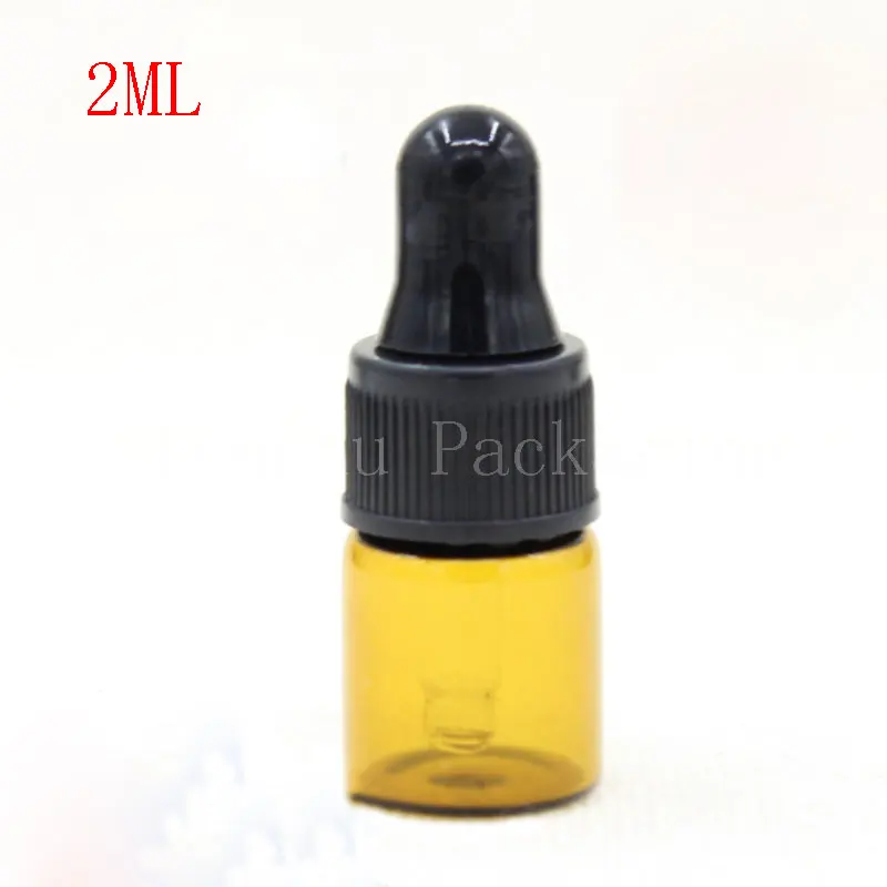 

2ML Brown Glass Dropper Bottle, 2CC Essential Oil/Perfume Sample Bottle, Empty Cosmetic Container, Makeup Sub-bottling