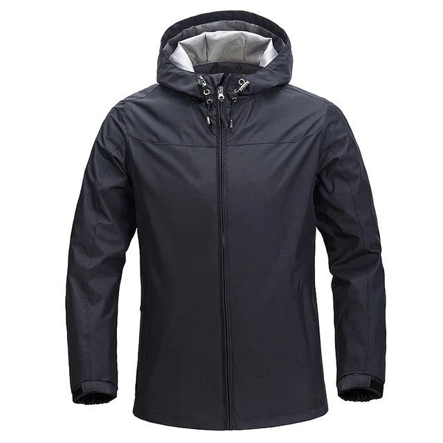 Men Windbreaker Jacket and Coat Hooded Collar Jackets 68-in Jackets