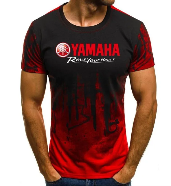 

2018 Brand Summer New Arrival MOTO GP for YAMAHA Motorcycle Men Short Sleeve Shirt Casual akrapovic t-shirt V1