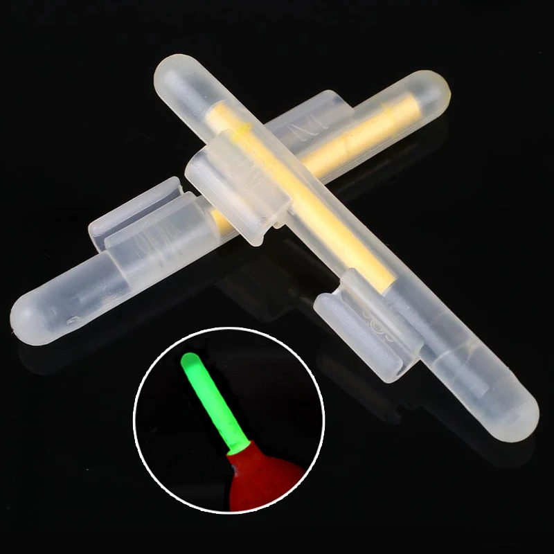 

20 pcs Fishing Fluorescent Lightsticks Night Luminous Fish Rod Glow in Dark Clip-On Light Sticks Fishing Accessories Outdoor