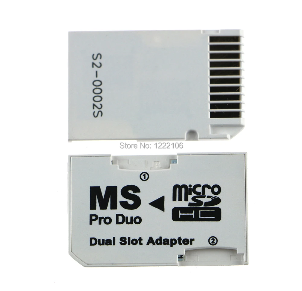 ChengChengDianWan Micro SD HC для карты памяти MS Pro Duo двойной 2 слота адаптер для psp 1000 2000 3000
