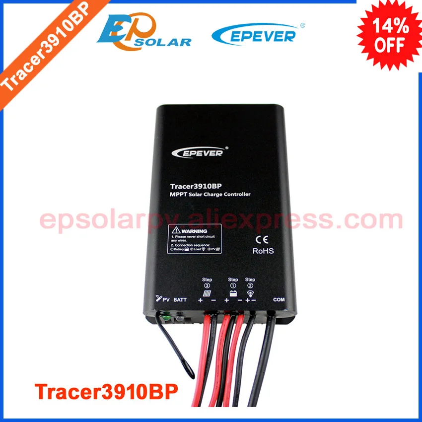 

Tracer3910BP 15A 15amp solar panel 12v 24v auto work controller apply to lithium battery EPEVER EPsolar product