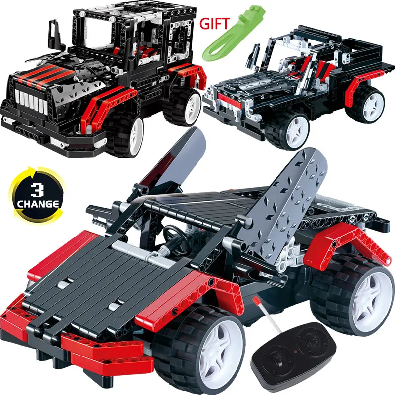 

RC Car 2WD Radio Remote Control Blocks Variable LegoINGLYS Technic Vehicles Sports Off-road Cars DIY Bricks Toys For Boys