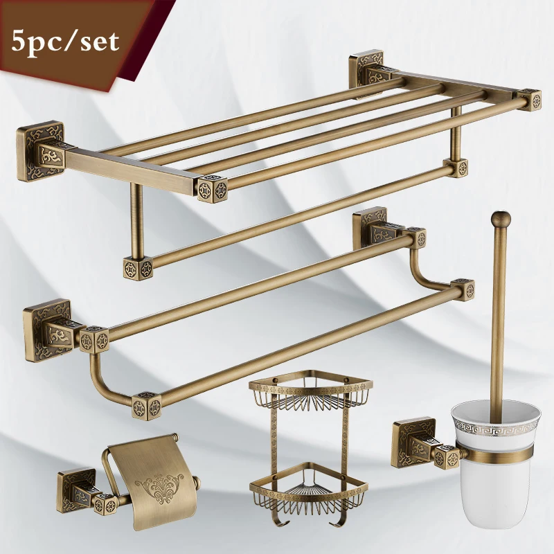 Kaliteli Duvara Monte antika pirinç banyo Aksesuarı banyo havlusu Raf Kaliteli Duvara Monte antika pirinç banyo Aksesuarı banyo havlusu Raf