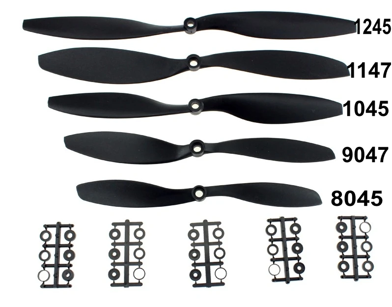 

5Pairs/lot Carbon Nylon CW CCW Propellers 8045 9047 1045 1147 1245 for RC Quadcopter Multicopter Wholesale Free Shipping