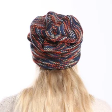 Очаровательные зимние шапочки воротник шарф Для женщин или Для мужчин хип-хоп Шапки теплые с бархатом внутри