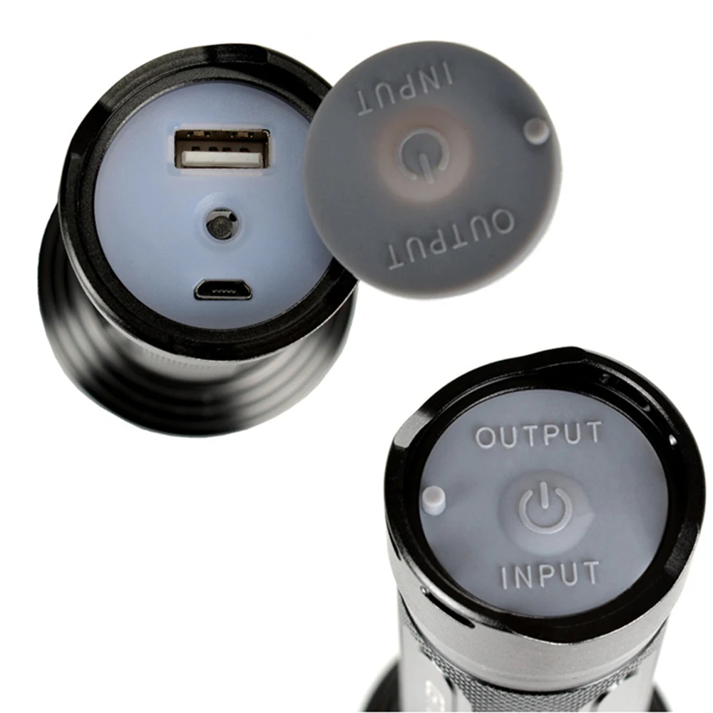 Светодиодный фонарик Cree xhp50 xhp70 встроенный 32650 литиевый аккумулятор внешний USB с