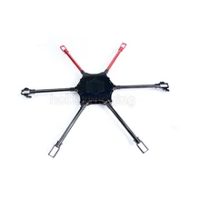Pompa Semprot Pertanian 6-axis drone Folding Bingkai kit 1050mm Wheelbase Hexacopter UAV