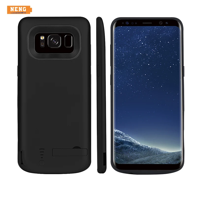 

NENG for Galaxy S8 S9 5000mAh New Power Bank Backup with Stand (5.8 Inch) Pack Battery Charging Case Cover for Samsung Galaxy S8