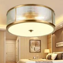 QUKAU copper ceiling lamp E27 4 bulbs diameter 45cm brazing lighting entrance aisle balcony entrance hall corridor lamp hanging QUKAU copper ceiling lamp E27 4 bulbs diameter 45cm brazing lighting entrance aisle balcony entrance hall corridor lamp hanging