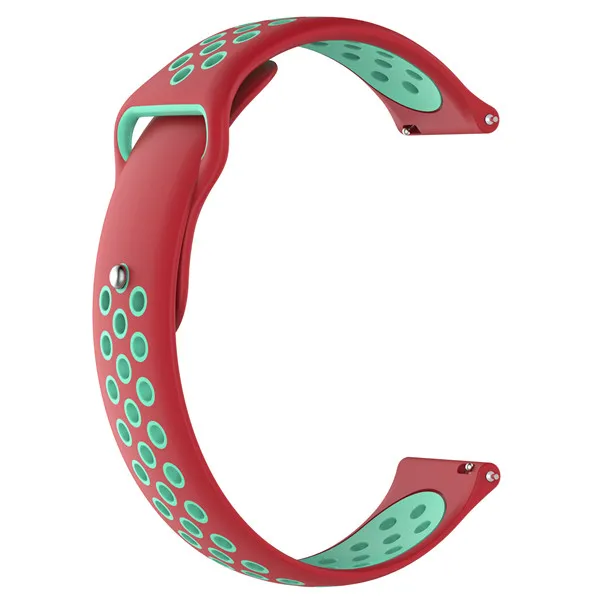 Silicone Watchband Strap for Xiaomi Huami Amazfit GTR 47mm Bracelet Band for Amazfit Pace/Stratos 2 2S Smart Watch Sport Correa - Цвет: Red mint green