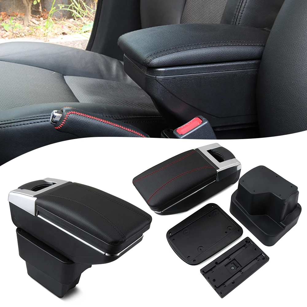 

Centre Console Storage Box For KIA Rio/rio 3 2011-2016 Armrest Arm Rest Rotatable Car accessories