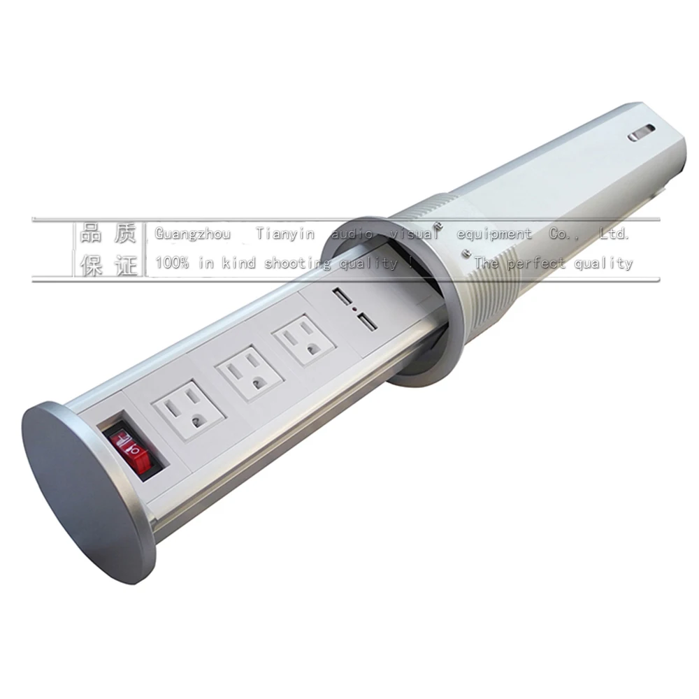  home / Office desk socket / automatic lift / pneumatic pull desktop socket / USB charging / EU/US/U