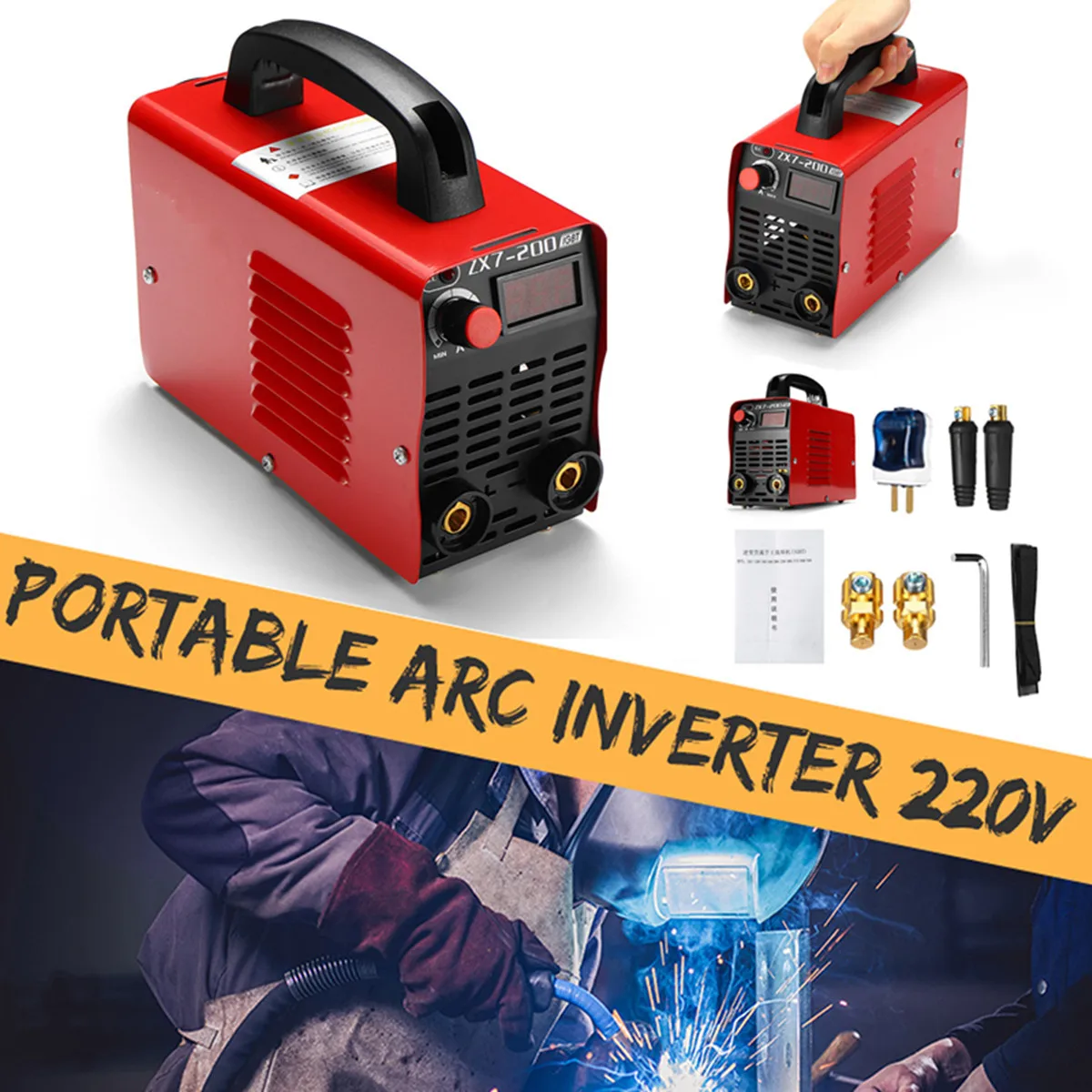 10-200A 4000W ręczny Mini MMA falownik igbt 220V Mini elektryczny spawanie łukowe spawacz inwerter obrabiarki 10-200A 4000W ręczny Mini MMA falownik igbt 220V Mini elektryczny spawanie łukowe spawacz inwerter obrabiarki