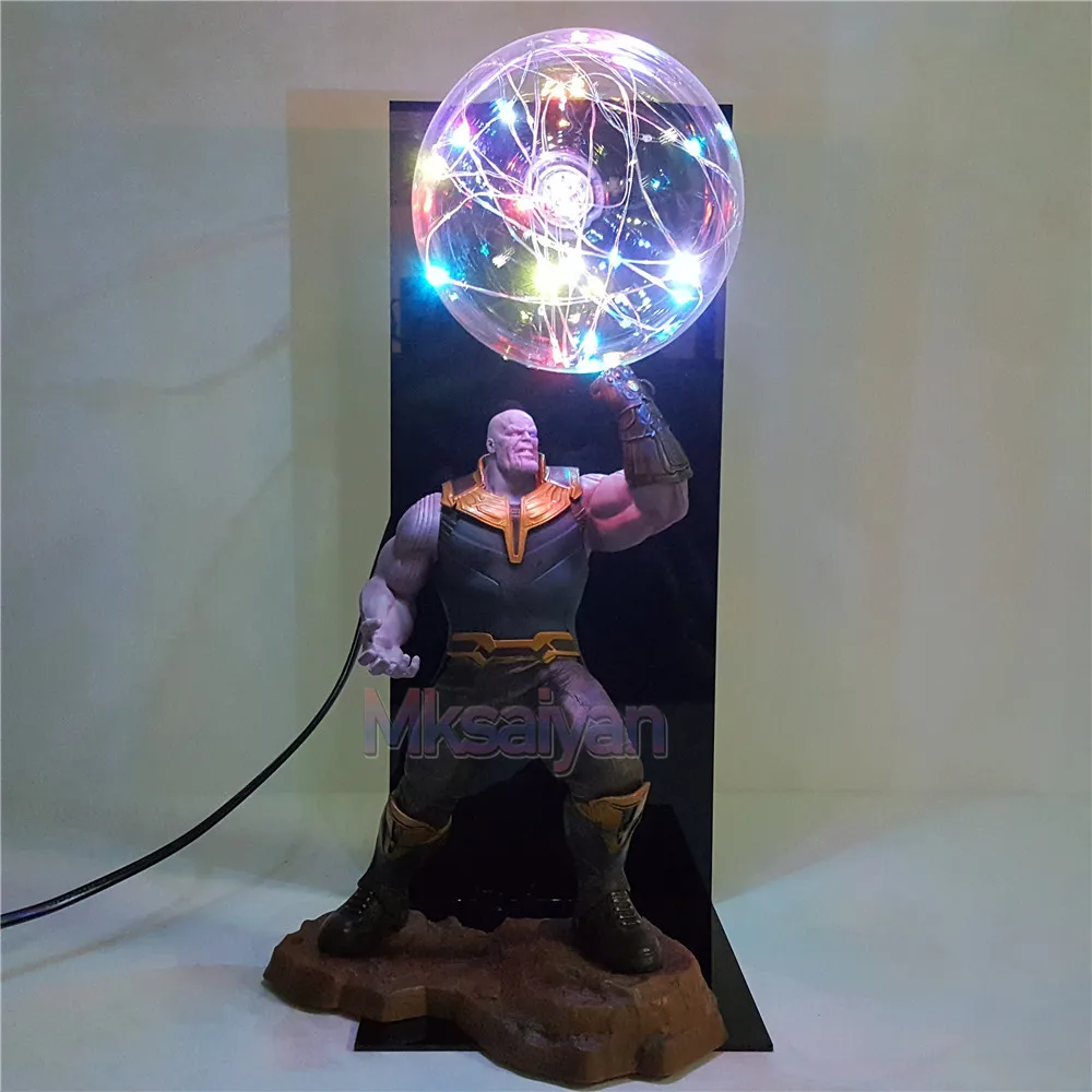 Экшн-фигурка Мстители эндшпиль Thanos Infinity Gauntlet DIY светодиодный ночной Светильник Flash display набор Мстители 4 Thanos игрушки для детей