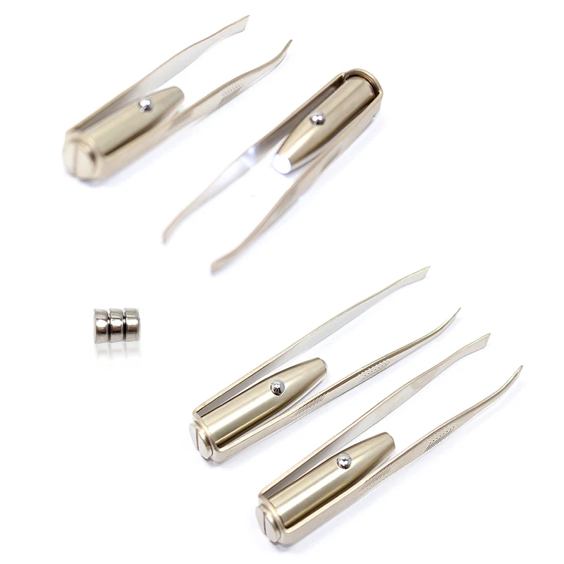 Luz Led Make Up depilación de Cejas Pinzas Para Cejas, Maquiagem (con la batería) #7245 Luz Led Make Up depilación de Cejas Pinzas Para Cejas, Maquiagem (con la batería) #7245