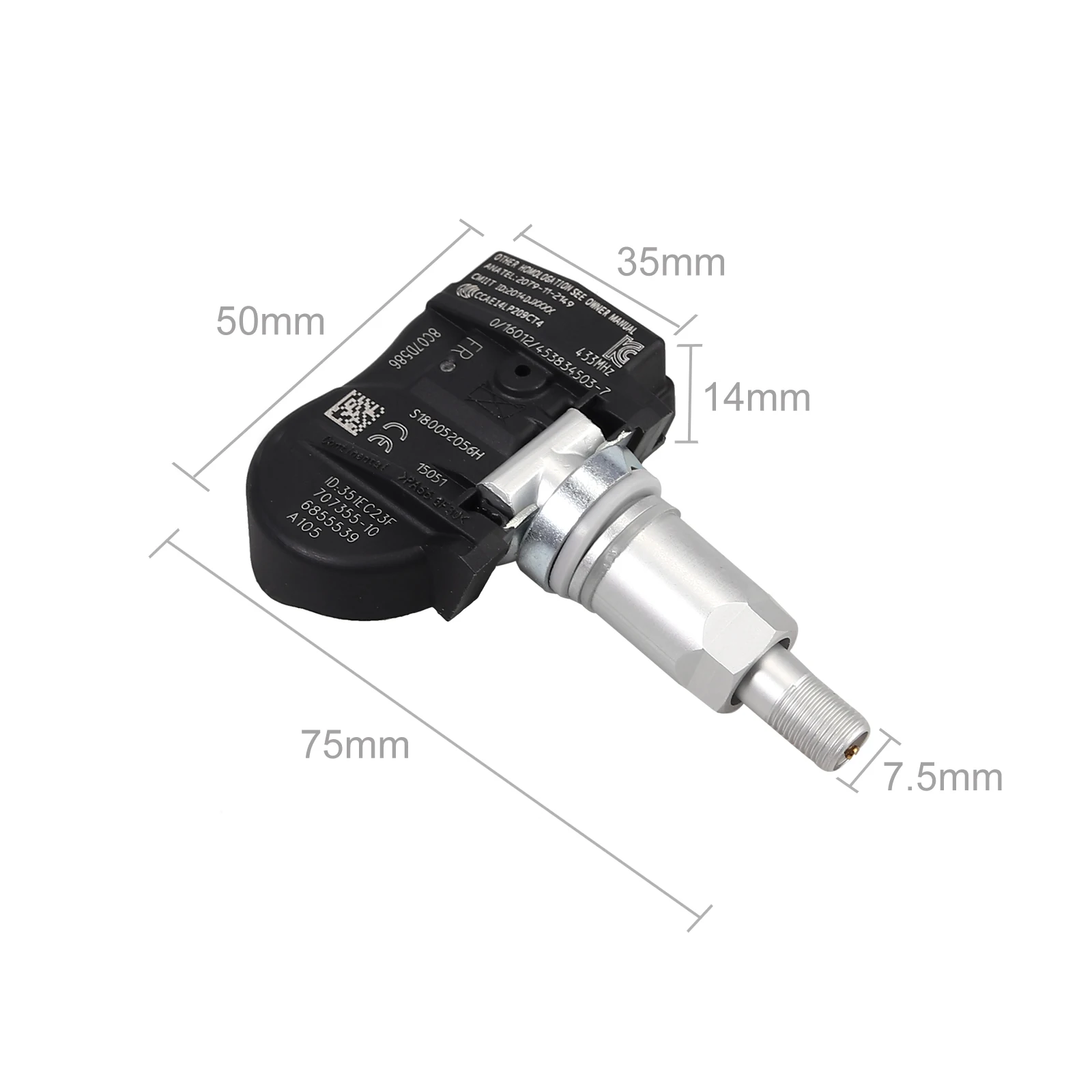 Justech 433 МГц датчик давления в шинах TPMS 36106881890 для BMW 1 серия 2 серия 3 серия 4 серия 5X1X2X5X6 RDK датчик