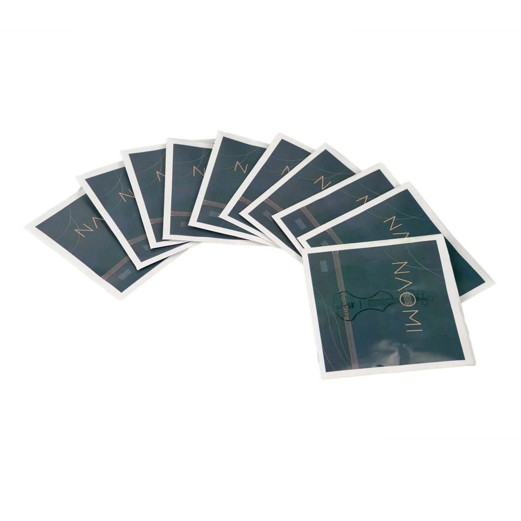

10PCS Naomi Violin String E-A-D-G Steel Core Nickel Silver Wound Exquisite Stringed Musical Instrument Parts Accessories