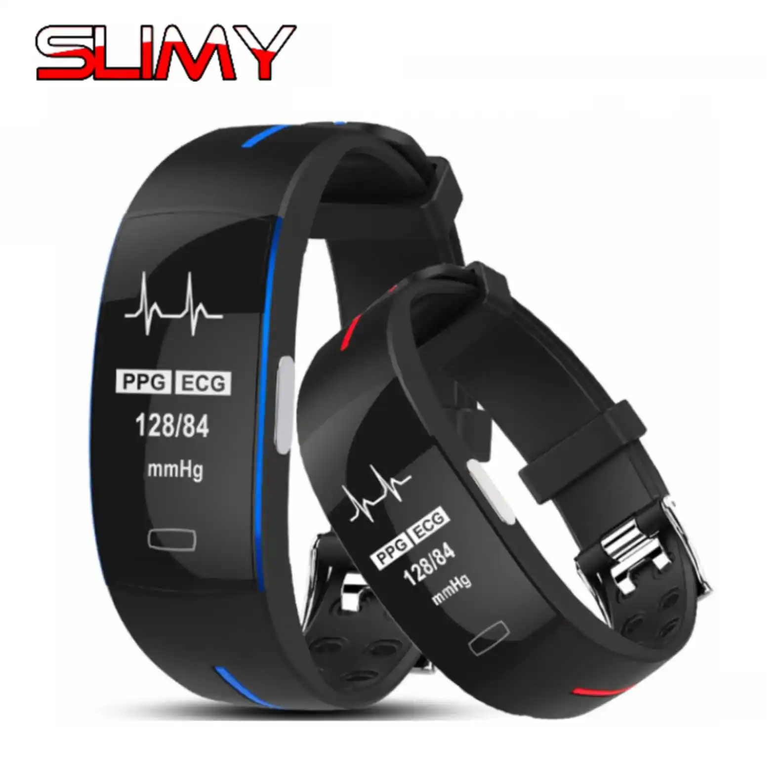 

P3 ECG+PPG Blood Pressure Heart Rate Monitoring Smart Band Pulsometer Smart Wristband Sport Fitness Smart Bracelet PK S3 ID115