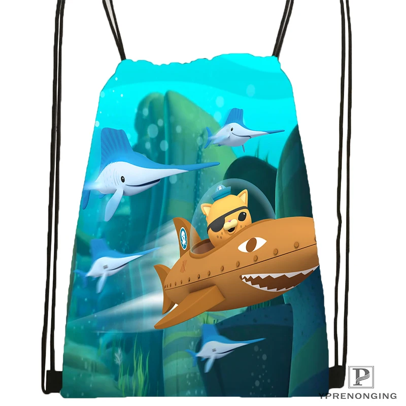 Custom The Octonauts Octopod Drawstring Backpack Bag Cute Daypack Kids Satchel Black Back 31x40cm 180531 04