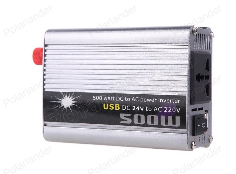 DC 24 В в AC 220 В 500 Вт модифицированный синусоидальный автомобильный инвертор 5 В выход USB зарядное устройство Автомобильный Стайлинг конвертер