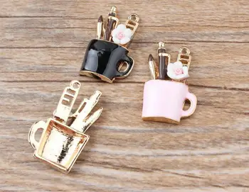 

50Pcs mixed cup pendant DIY Jewelry acces sories of necklace bracelet QQ257