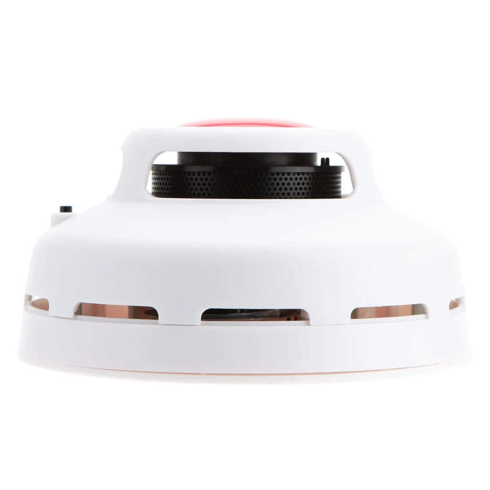 Bonlor фотоэлектрический детектор дыма пожарной сигнализации Сенсор звука и вспышки тревоги Предупреждение дым Тесты для Домашние
